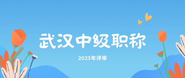 2023年武汉中级职称申报流程